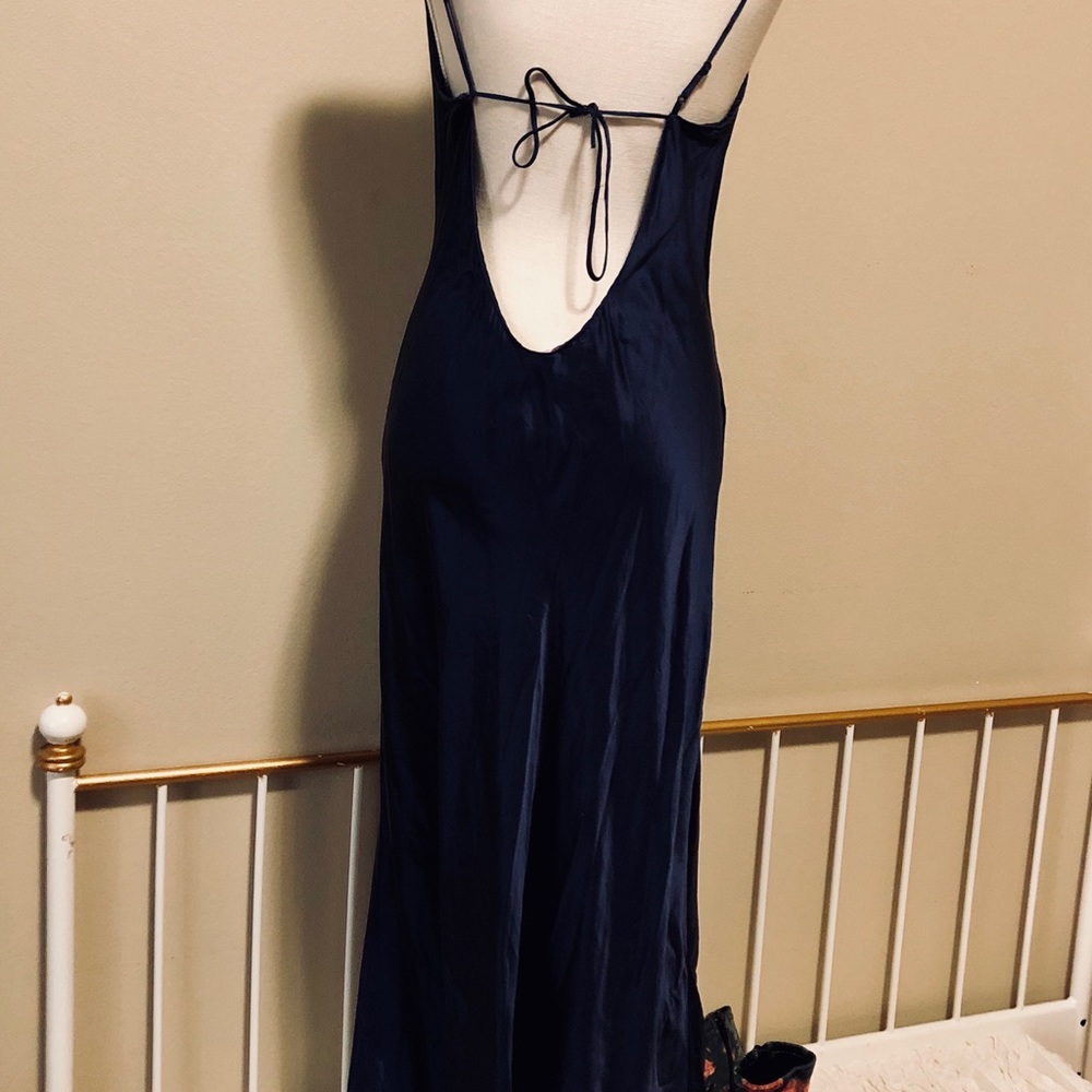 FLOOR-LENGTH SATIN DRESS - Picture 3 of 3